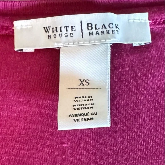 White House Black Market Pink Fitted Long Sleeve Blouse - Picture 7 of 9